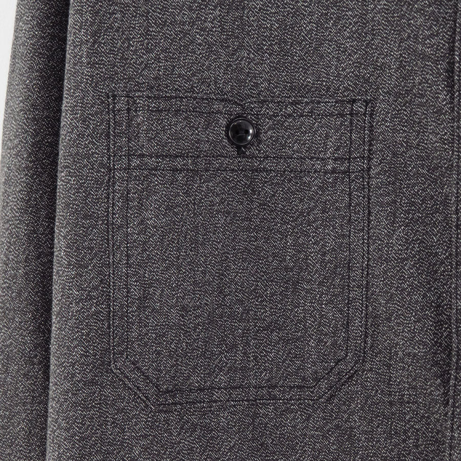 【HERILL/ヘリル】<br>Blackchambray Workshirt <br>25-050-HL-8030-30
