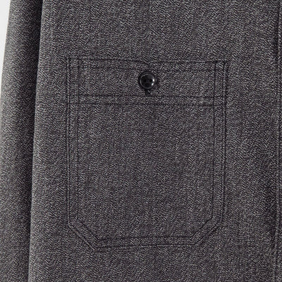 【HERILL/ヘリル】<br>Blackchambray Workshirt <br>25-050-HL-8030-30