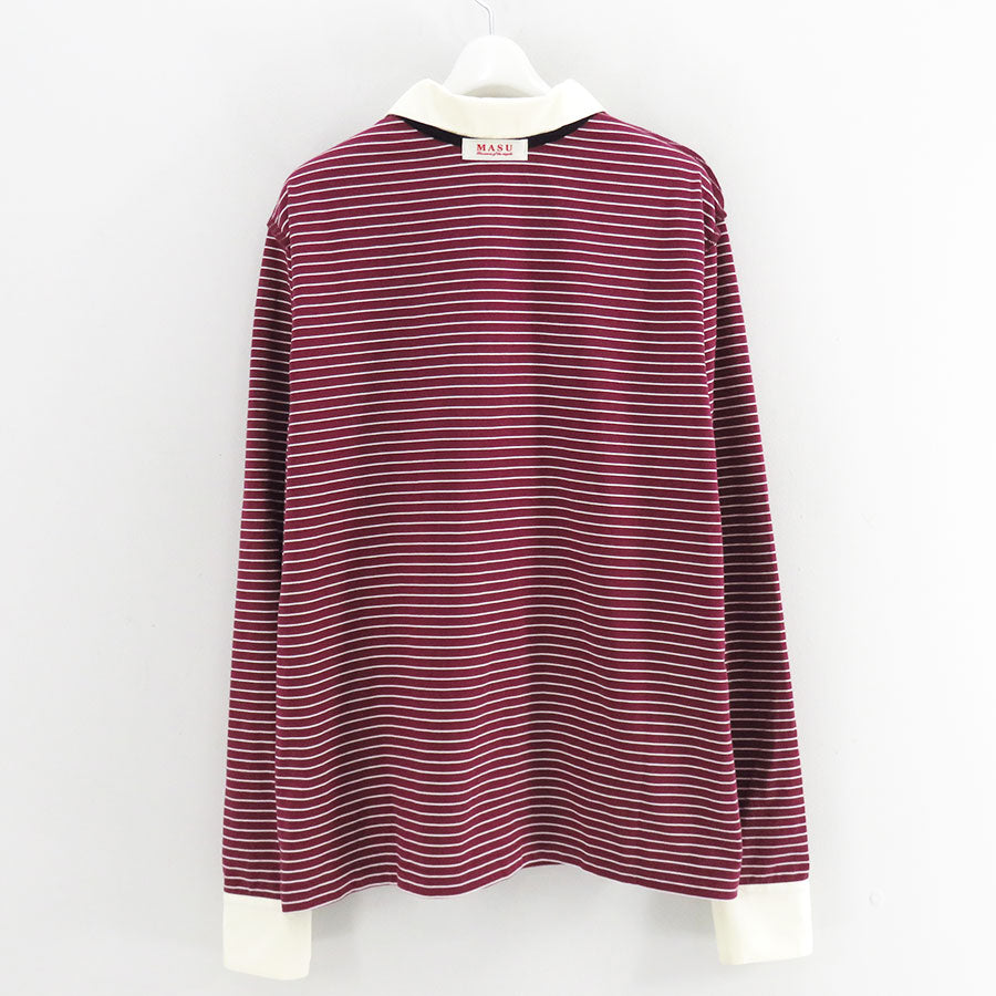 M A S U/エムエーエスユー】OPPOSITE STRIPE PULLOVER SHIRT