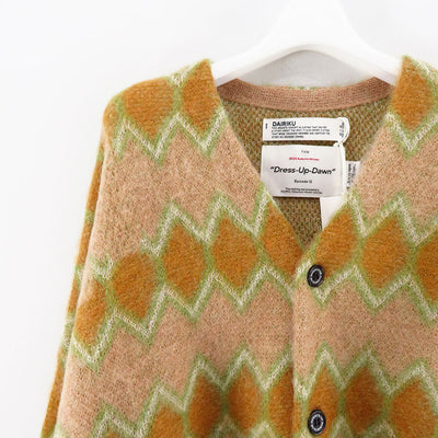 【DAIRIKU/ダイリク】<br>Mohair Border Cardigan <br>23AWK-2
