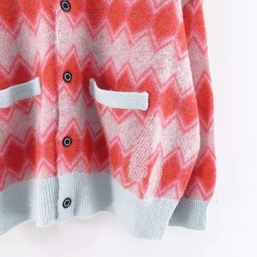 【DAIRIKU/ダイリク】<br>Mohair Border Cardigan <br>23AWK-2