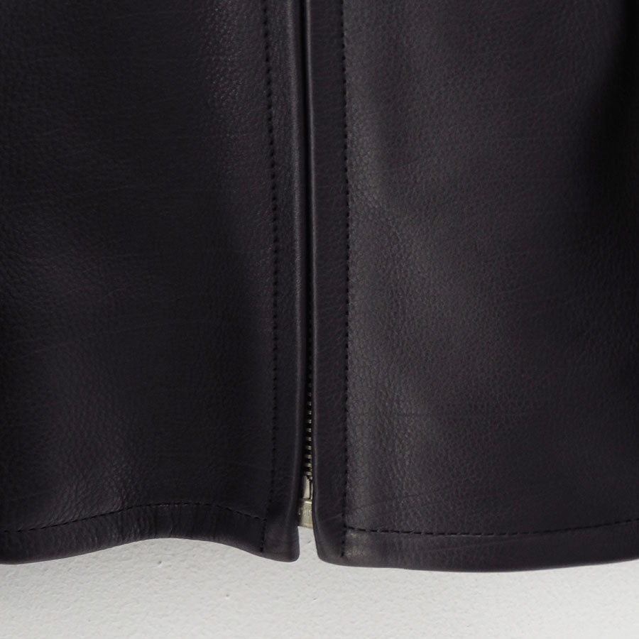 【A.PRESSE/アプレッセ】<br>Leather Sports Jacket <br>25AAP-01-03