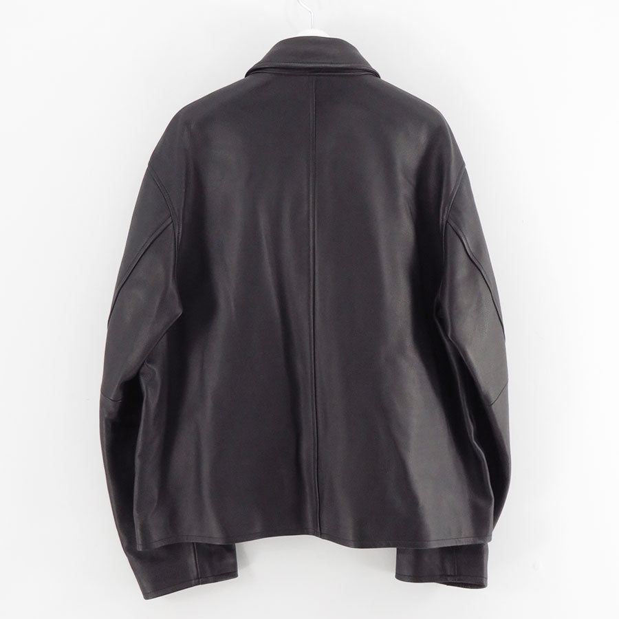 【A.PRESSE/アプレッセ】<br>Leather Sports Jacket <br>25AAP-01-03