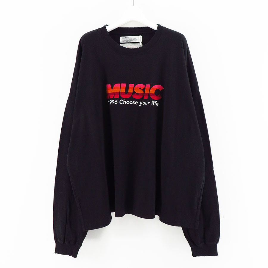 【DAIRIKU / ダイリク】MUSIC tee 23AW DAIRIKU(ダイリク)MUSIC Tee (23AW C-9) | DAIRIKU / カットソー