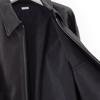 【A.PRESSE/アプレッセ】<br>Leather Sports Jacket <br>25AAP-01-03