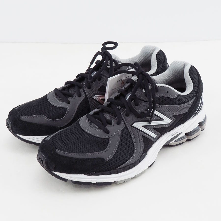 【COMME des GARCONS HOMME】<br>エステルメッシュ×レザー New Balance MR860 (BLACK) <br>HN-K101-001