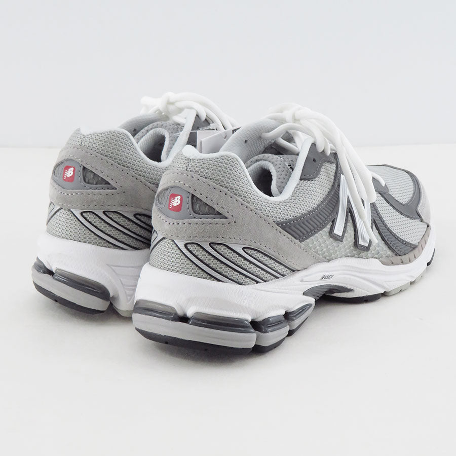 【COMME des GARCONS HOMME】<br>エステルメッシュ×レザー New Balance MR860 (GRAY) <br>HN-K101-001