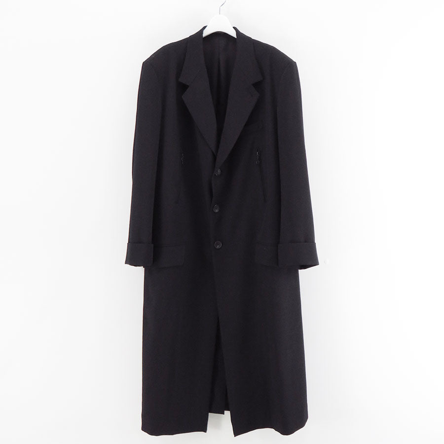 【Y's for men/ワイズフォーメン】<br>シワギャバマッキン袖口ロングジャケット <br>ML-J12-103
