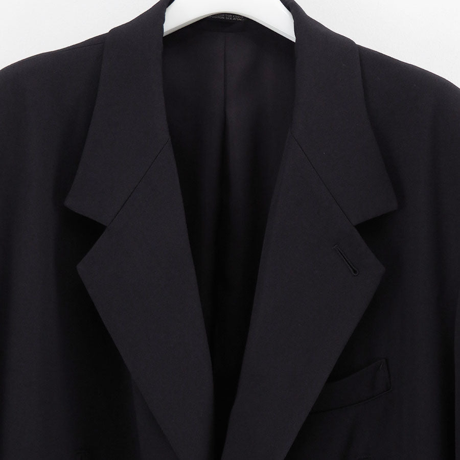 【Y's for men/ワイズフォーメン】<br>シワギャバマッキン袖口ロングジャケット <br>ML-J12-103