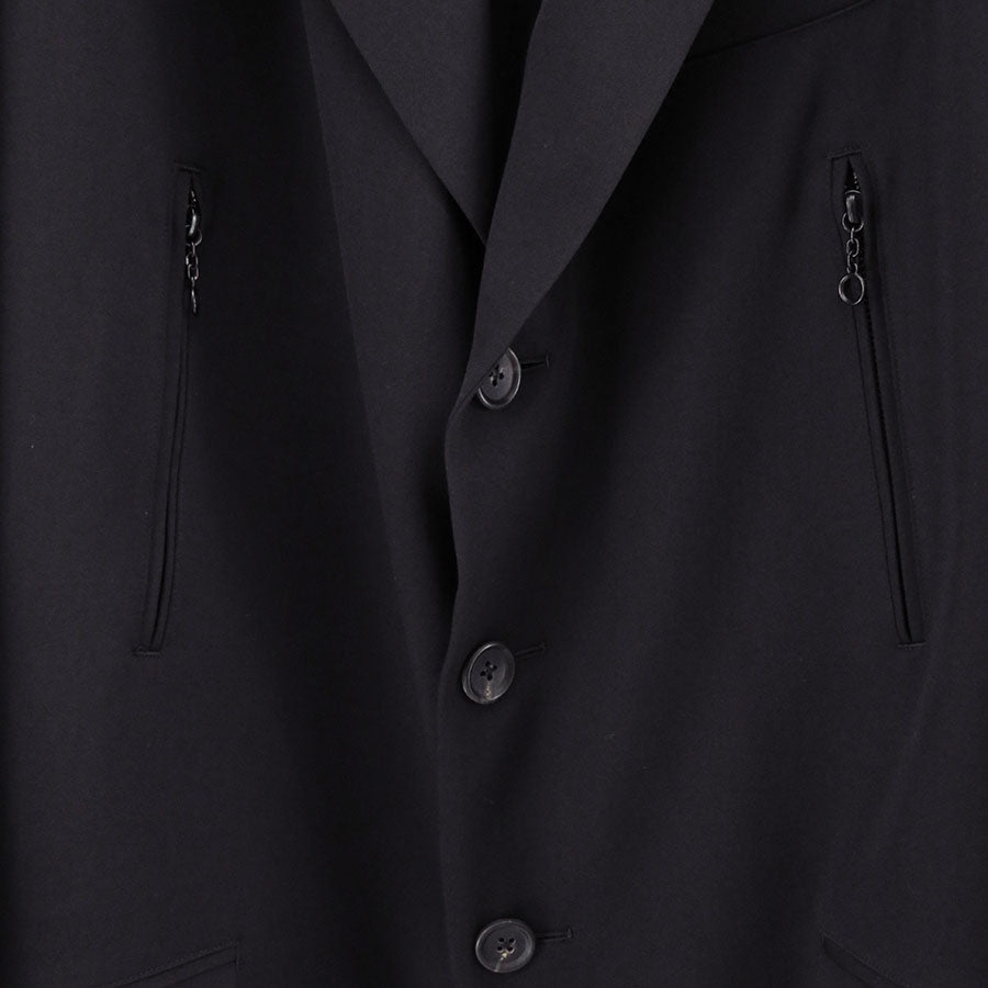 【Y's for men/ワイズフォーメン】<br>シワギャバマッキン袖口ロングジャケット <br>ML-J12-103