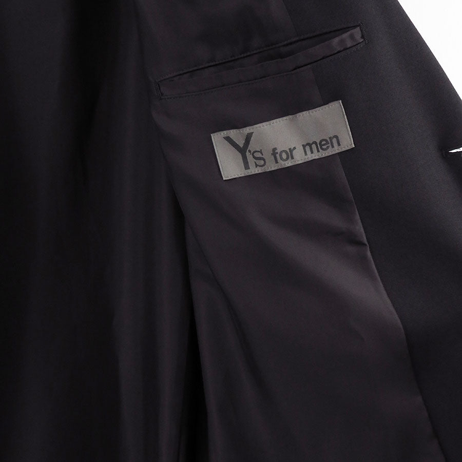 【Y's for men/ワイズフォーメン】<br>シワギャバマッキン袖口ロングジャケット <br>ML-J12-103