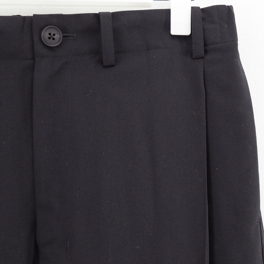 nonnotte/ノノット】Draping Crotch Box Pleats 1Tuck Trousers N-26S