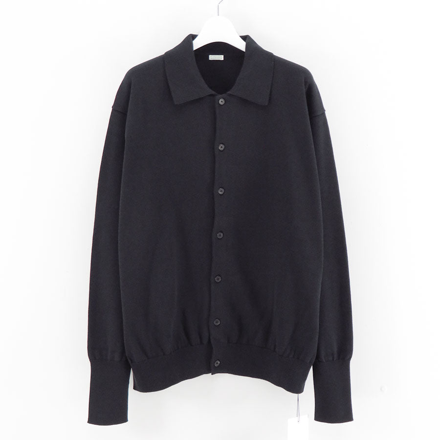 A.PRESSE/アプレッセ】Cotton Knit Polo Collar Cardigan 26SAP-03-04