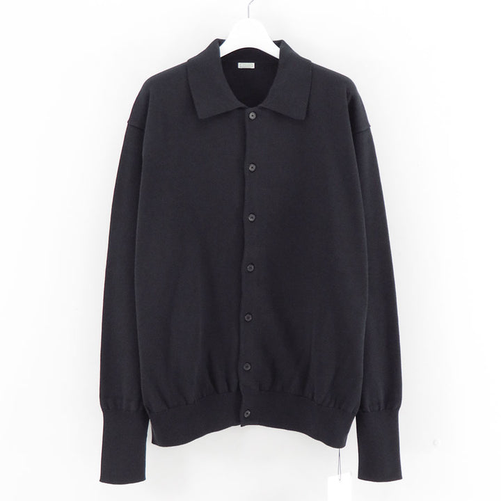 A.PRESSE/アプレッセ】Cotton Knit Polo Collar Cardigan 26SAP-03-04