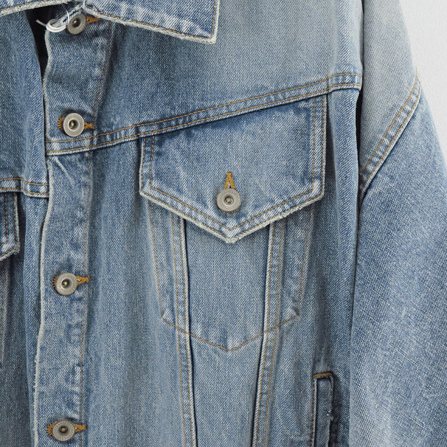 【doublet/ダブレット】<br>DISTORTED CUTTING DENIM JACKET <br/>25AW24BL235