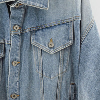 【doublet/ダブレット】<br>DISTORTED CUTTING DENIM JACKET <br/>25AW24BL235