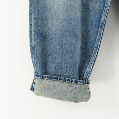 【Graphpaper/グラフペーパー】<br>Selvage Denim Two Tuck Tapered Pants (LIGHT FADE) <br>GU233-40187LB