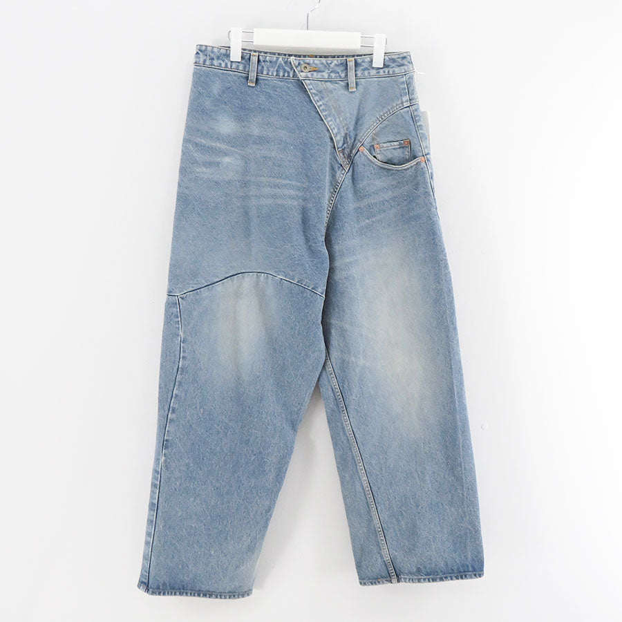 【doublet/ダブレット】<br>DISTORTED CUTTING DENIM PANTS <br/>25AW24PT323
