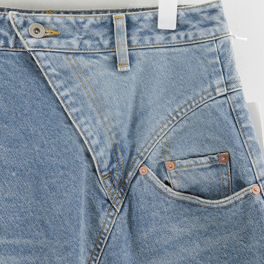 【doublet/ダブレット】<br>DISTORTED CUTTING DENIM PANTS <br/>25AW24PT323