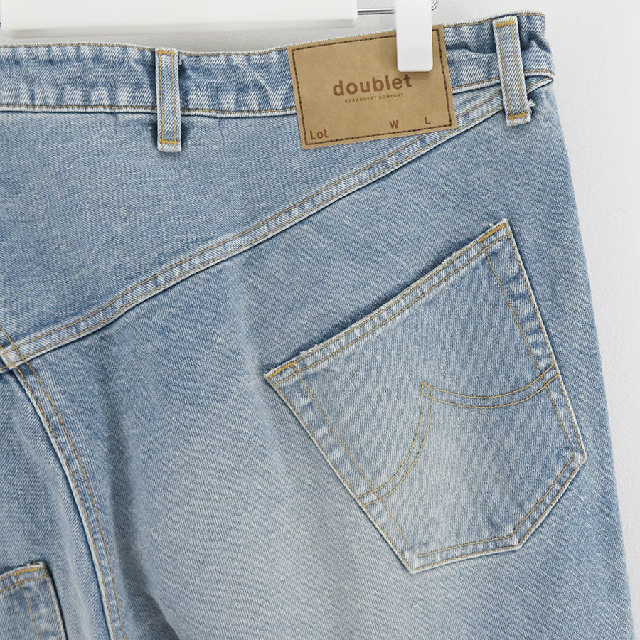 【doublet/ダブレット】<br>DISTORTED CUTTING DENIM PANTS <br/>25AW24PT323