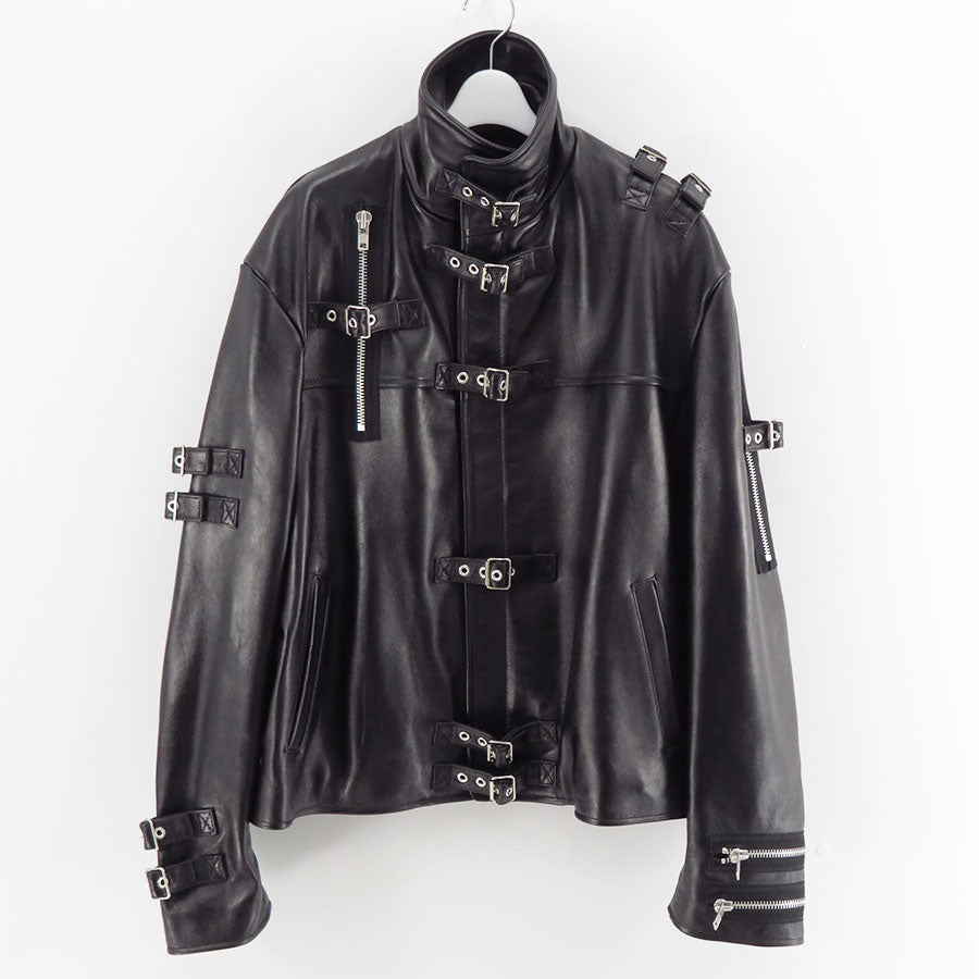 【doublet/ダブレット】<br>BUCKLE OVERLOAD LEATHER JACKET <br/>25AW06BL222