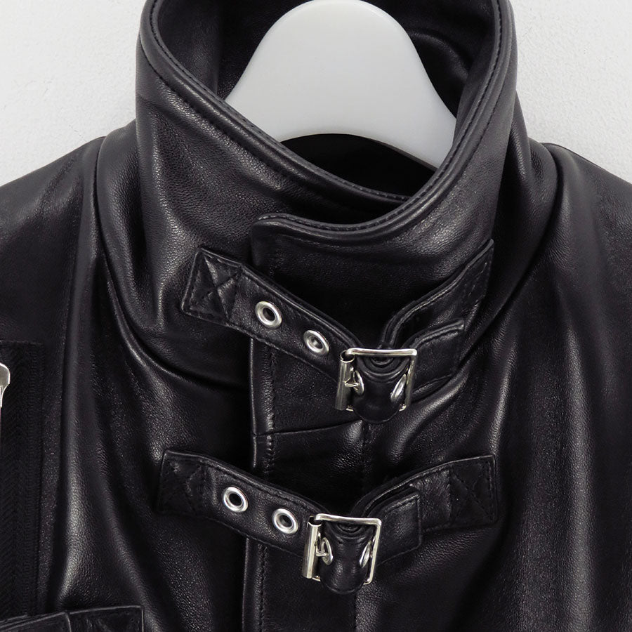 【doublet/ダブレット】<br>BUCKLE OVERLOAD LEATHER JACKET <br/>25AW06BL222