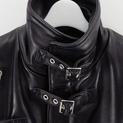 【doublet/ダブレット】<br>BUCKLE OVERLOAD LEATHER JACKET <br/>25AW06BL222