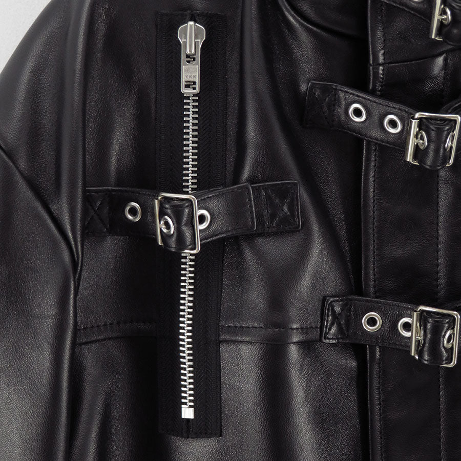 【doublet/ダブレット】<br>BUCKLE OVERLOAD LEATHER JACKET <br/>25AW06BL222