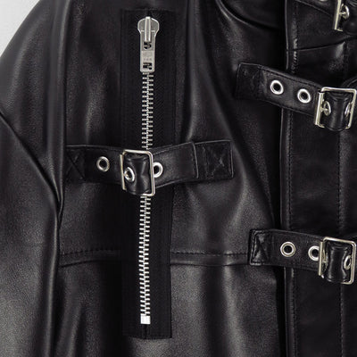 【doublet/ダブレット】<br>BUCKLE OVERLOAD LEATHER JACKET <br/>25AW06BL222