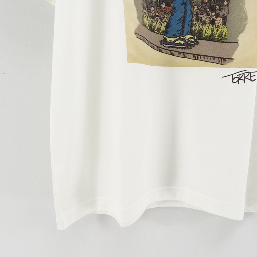 【JUNYA WATANABE MAN】<br>綿天竺製品プリントTシャツ <br>WM-T016-051