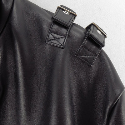 【doublet/ダブレット】<br>BUCKLE OVERLOAD LEATHER JACKET <br/>25AW06BL222
