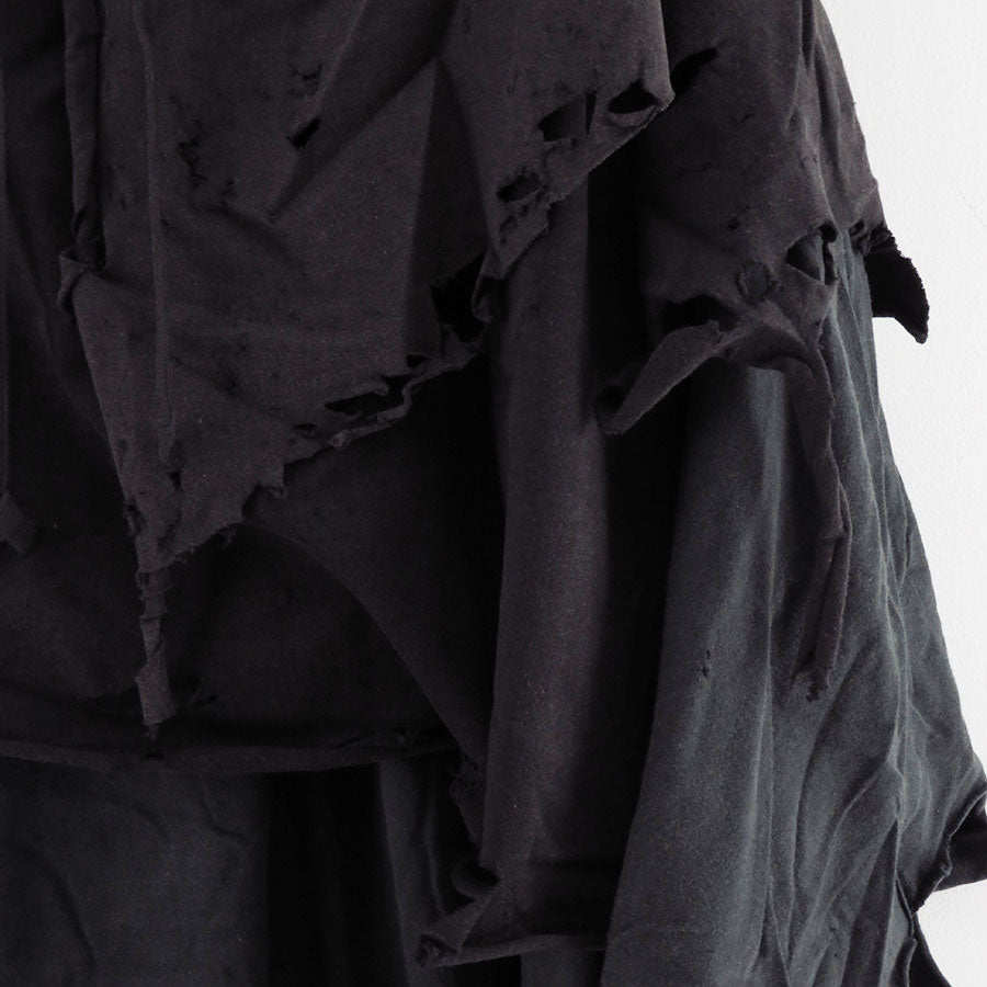 【doublet/ダブレット】<br>PHANTOM FRAYED HOODIE <br/>25AW34CS397