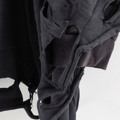 【doublet/ダブレット】<br>PHANTOM FRAYED HOODIE <br/>25AW34CS397