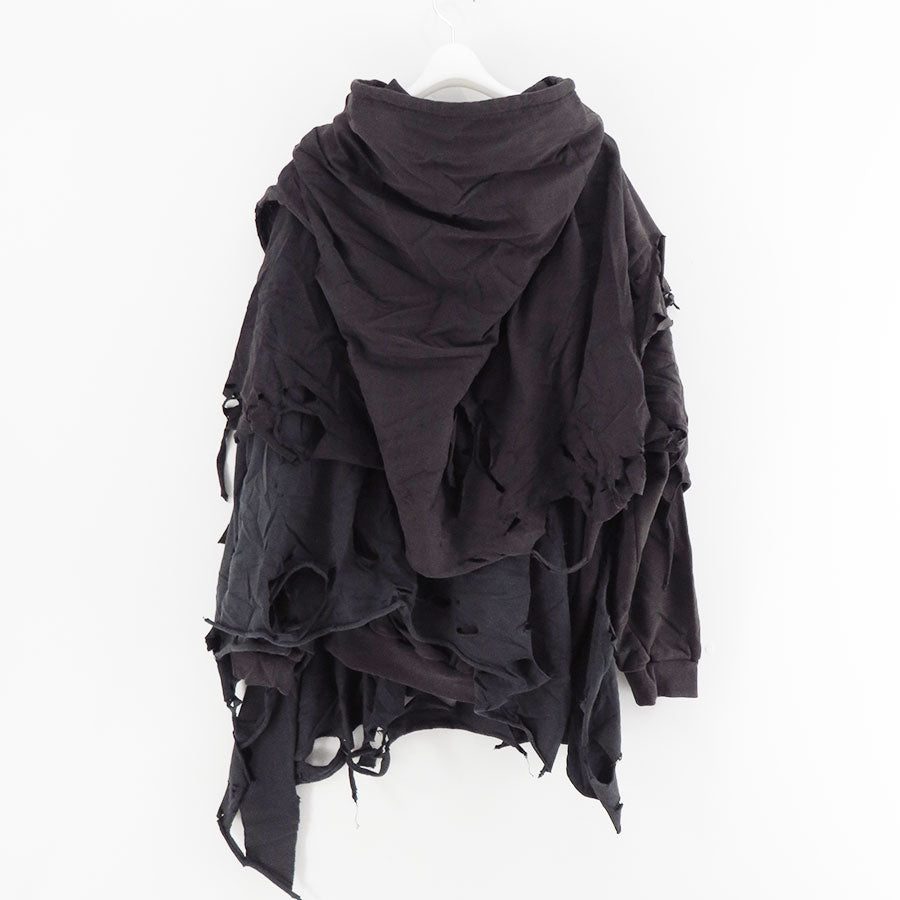 【doublet/ダブレット】<br>PHANTOM FRAYED HOODIE <br/>25AW34CS397