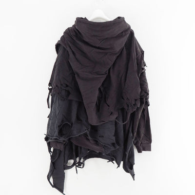【doublet/ダブレット】<br>PHANTOM FRAYED HOODIE <br/>25AW34CS397