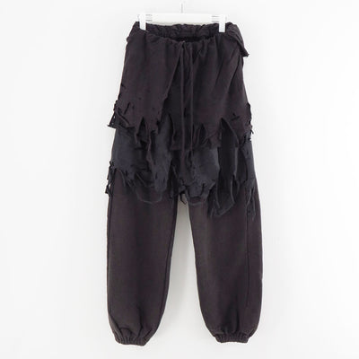 【doublet/ダブレット】<br>PHANTOM FRAYED SWEATPANTS <br/>25AW34PT327