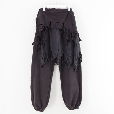 【doublet/ダブレット】<br>PHANTOM FRAYED SWEATPANTS <br/>25AW34PT327
