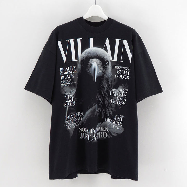doublet 25aw VILLAIN Tシャツ Lサイズ ブラック ダブレット doublet Villain Cover Print T-Shirt （Black