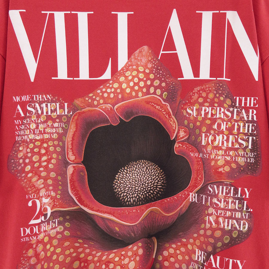 【doublet/ダブレット】<br>VILLAIN COVER PRINT T-SHIRT <br/>25AW48CS411