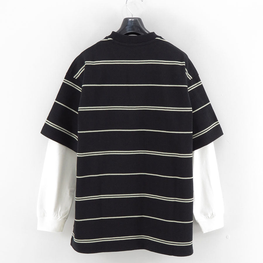 COMME des GARCONS HOMME/コムデギャルソンオム】綿度詰天竺ボーダー
