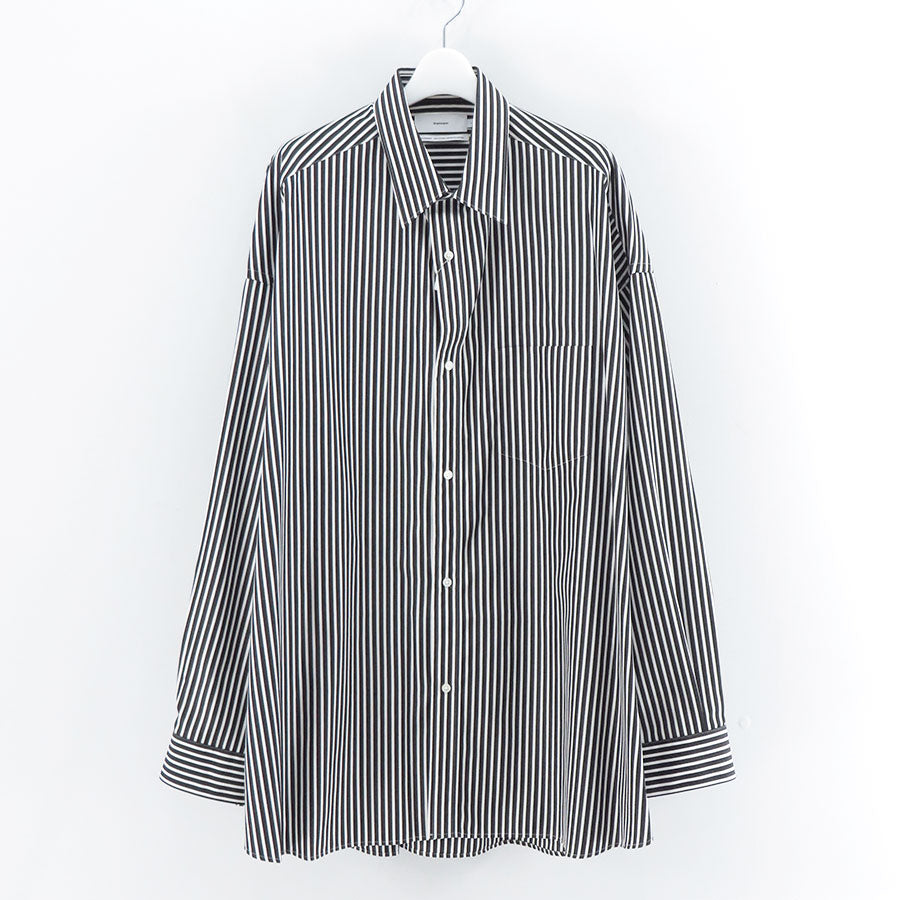 【Graphpaper/グラフペーパー】<br>High Count Regular Collar Round Cut Oversized Shirt <br>GM253-50030C