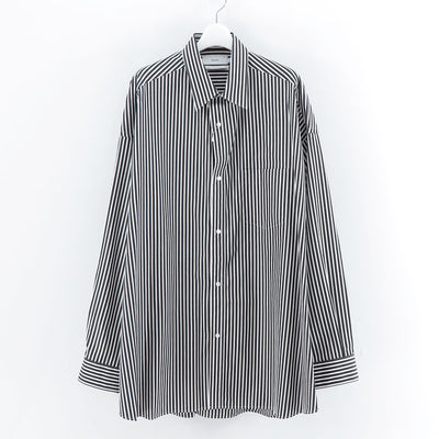 【Graphpaper/グラフペーパー】<br>High Count Regular Collar Round Cut Oversized Shirt <br>GM253-50030C