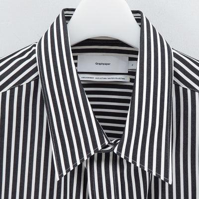 【Graphpaper/グラフペーパー】<br>High Count Regular Collar Round Cut Oversized Shirt <br>GM253-50030C