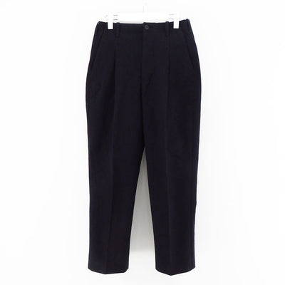 【山内/ヤマウチ】<br>コットンダブルクロス・ワンタックセミワイドパンツ <br>23261-co