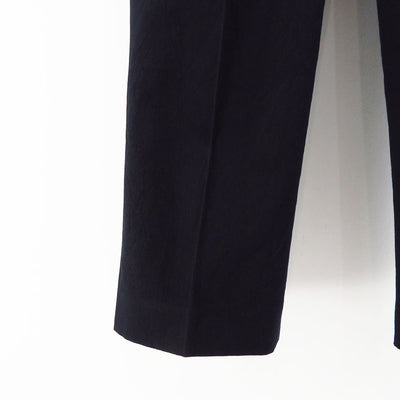 【山内/ヤマウチ】<br>コットンダブルクロス・ワンタックセミワイドパンツ <br>23261-co