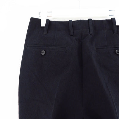 【山内/ヤマウチ】<br>コットンダブルクロス・ワンタックセミワイドパンツ <br>23261-co