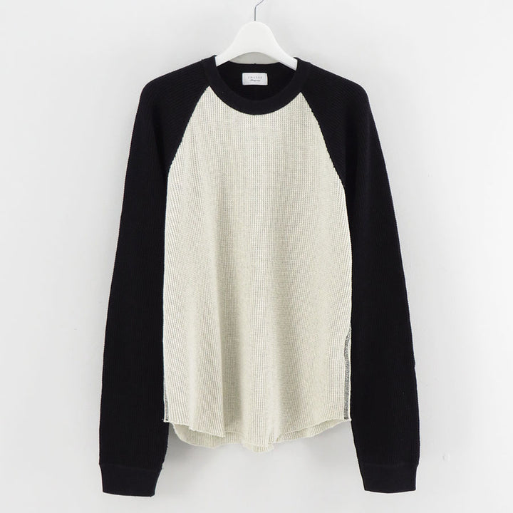 unused us2522 サーマル ラグランスリーブ カットソー　25aw UNUSED アンユーズド 25AW US2522 Long-sleeve waffle T-shirt