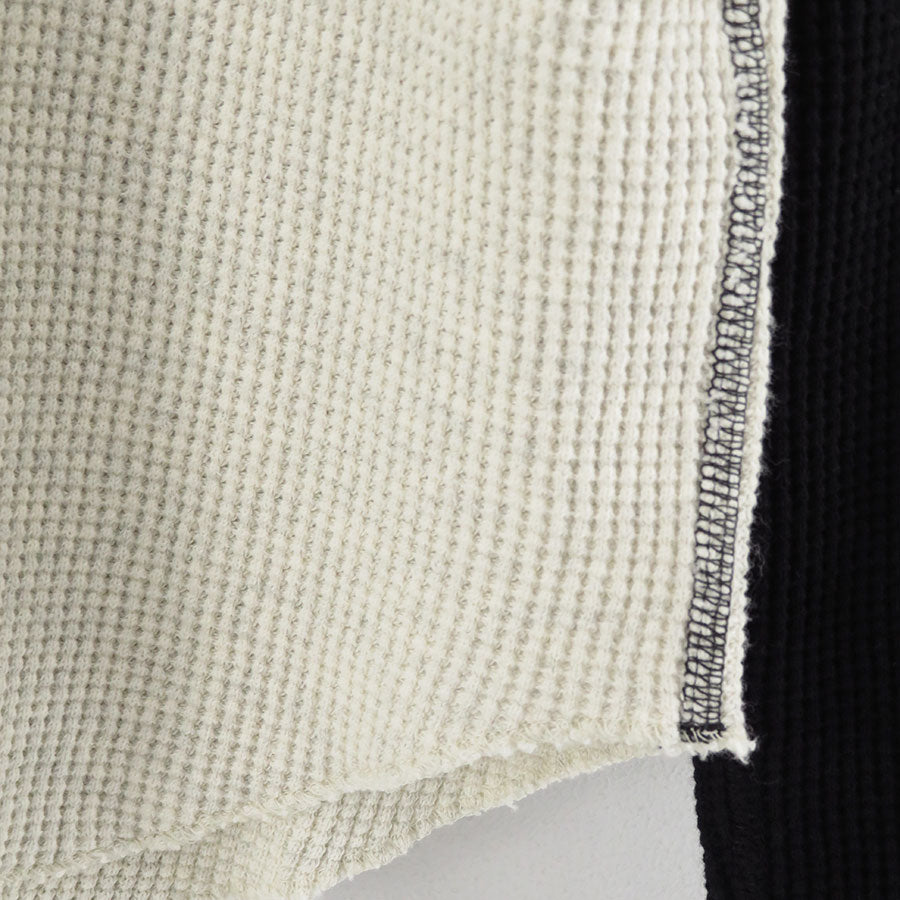 【UNUSED/アンユーズド】<br>Long-sleeve waffle T-shirt <br>US2522