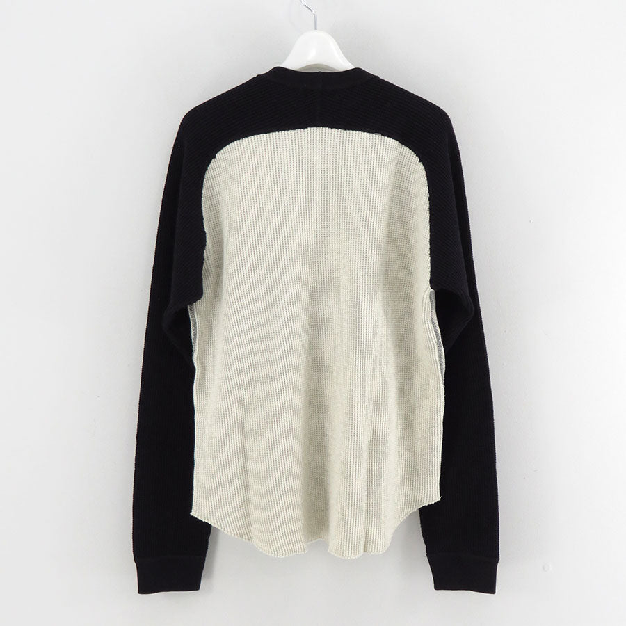 【UNUSED/アンユーズド】<br>Long-sleeve waffle T-shirt <br>US2522
