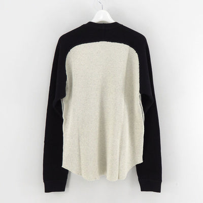 【UNUSED/アンユーズド】<br>Long-sleeve waffle T-shirt <br>US2522